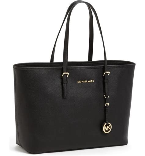 michael kors saffiano leather black wallet long|saffiano leather tote Michael Kors.